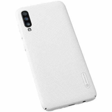 Пластиковый чехол NILLKIN Frosted Shield для Samsung Galaxy A50 (A505) - White