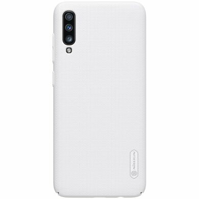 Пластиковый чехол NILLKIN Frosted Shield для Samsung Galaxy A50 (A505) - White