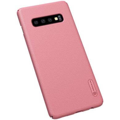 Пластиковий чохол NILLKIN Frosted Shield для Samsung Galaxy S10 Plus, Rose Gold