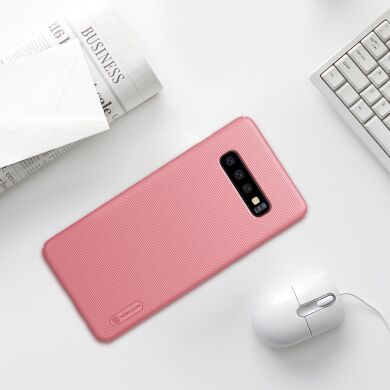 Пластиковий чохол NILLKIN Frosted Shield для Samsung Galaxy S10 Plus, Rose Gold