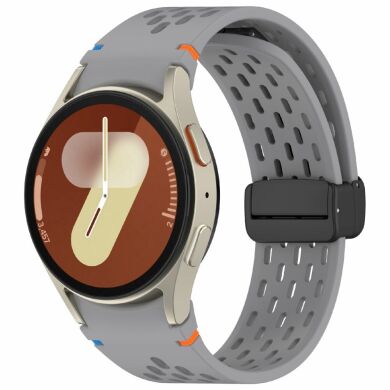 Ремешок Deexe Astra Strap для Samsung Galaxy Watch 4 / 4 Classic / 5 / 5 Pro / 6 / 6 Classic / 7 / FE - Dark Grey