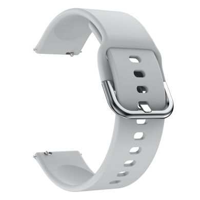 Ремешок Deexe Soft Silicone для  Samsung Galaxy Watch 3 (41mm) - Grey