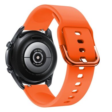 Ремешок Deexe Soft Silicone для  Samsung Galaxy Watch 3 (45mm) - Orange