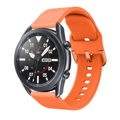 Ремешок Deexe Soft Silicone для  Samsung Galaxy Watch 3 (45mm) - Orange