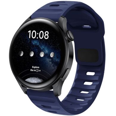 Ремінець Deexe Sport Band для годинників з шириною кріплення 20 мм - Navy Blue