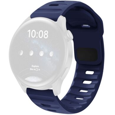 Ремінець Deexe Sport Band для годинників з шириною кріплення 20 мм - Navy Blue