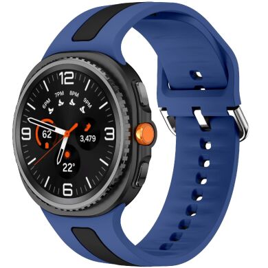 Ремешок Deexe Sport Strap для Samsung Galaxy Watch 8 (40/44mm) / 8 Classic - Blue / Black