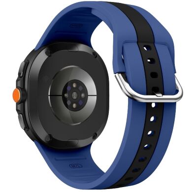 Ремешок Deexe Sport Strap для Samsung Galaxy Watch 8 (40/44mm) / 8 Classic - Blue / Black