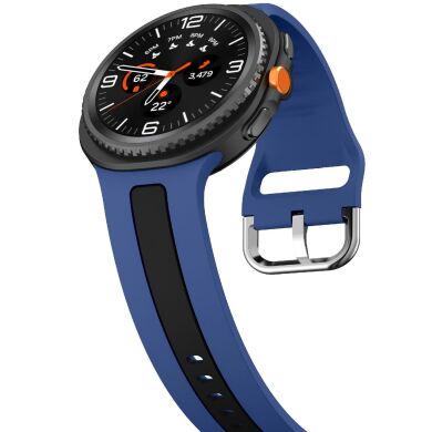 Ремешок Deexe Sport Strap для Samsung Galaxy Watch 8 (40/44mm) / 8 Classic - Blue / Black