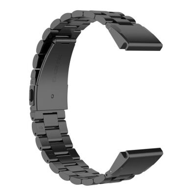 Ремешок Deexe Stainless Steel для часов Garmin c креплением Quick Release 20mm - Black