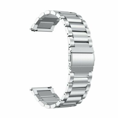 Ремешок Deexe Stainless Steel для Samsung Watch Active - Silver