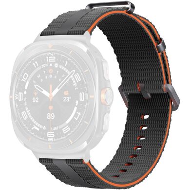 Ремешок Reframe Sport Linear для Samsung Galaxy Watch Ultra (47mm) / Ultra (2025) - Grey / Orange