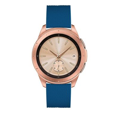 Ремешок UniCase Twill Texture для Samsung Galaxy Watch 42mm / Watch 3 41mm - Dark Blue
