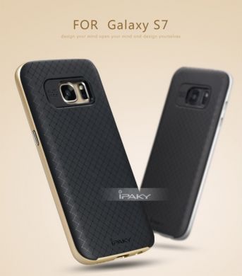 Защитная накладка IPAKY Hybrid Cover для Samsung Galaxy S7 (G930) - Silver