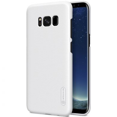 Пластиковый чехол NILLKIN Frosted Shield для Samsung Galaxy S8 Plus (G955) + пленка - White