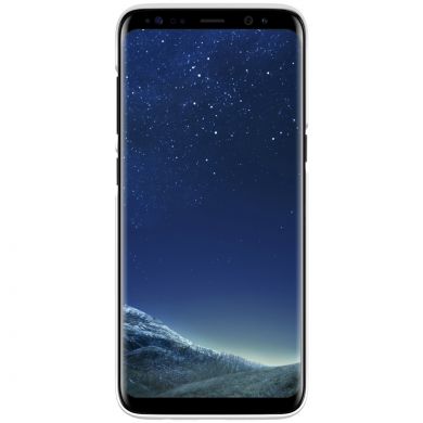 Пластиковый чехол NILLKIN Frosted Shield для Samsung Galaxy S8 Plus (G955) + пленка - White