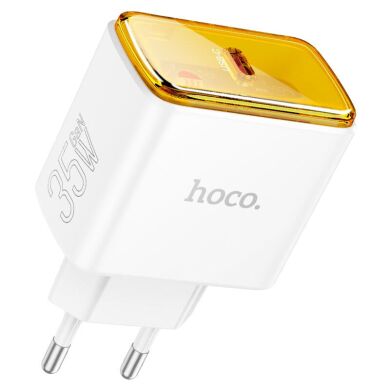 Сетевое зарядное устройство Hoco CS41A 35W + кабель Type-C to Lightning - White