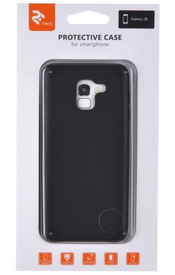 Защитный чехол 2E Leather Case для Samsung Galaxy J6 2018 (J600) - Black