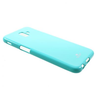 Силиконовый чехол MERCURY Glitter Powder для Samsung Galaxy J6+ (J610) - Blue