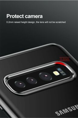 Силіконовий (TPU) чохол BASEUS Shining Series для Samsung Galaxy S10 Plus (G975) - Blue