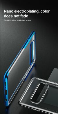 Силіконовий (TPU) чохол BASEUS Shining Series для Samsung Galaxy S10 Plus (G975) - Blue