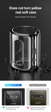 Силіконовий (TPU) чохол BASEUS Shining Series для Samsung Galaxy S10 Plus (G975) - Blue