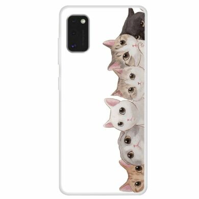 Силіконовий (TPU) чохол Deexe Life Style для Samsung Galaxy A41 (A415) - Cute Cats