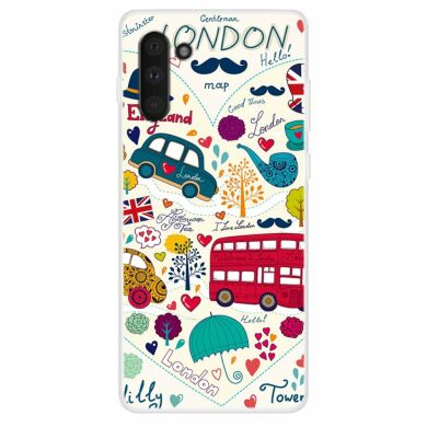 Силіконовий (TPU) чохол Deexe Life Style для Samsung Galaxy Note 10 (N970) - Cars