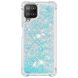 Силиконовый (TPU) чехол Deexe Liquid Glitter для Samsung Galaxy A22 (A225) / M22 (M225) - Silver Blue Stars. Фото 3 из 7