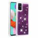 Силіконовий (TPU) чохол Deexe Liquid Glitter для Samsung Galaxy A51 (А515) - Purple
