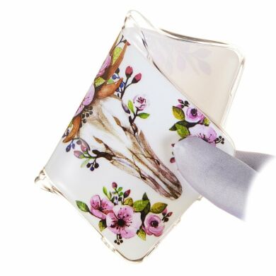 Силіконовий (TPU) чохол Deexe LumiCase для Samsung Galaxy A50 (A505) - Flowered Elk