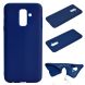 Силиконовый (TPU) чехол Deexe Matte Case для Samsung Galaxy A6+ 2018 (A605) - Dark Blue. Фото 1 из 7