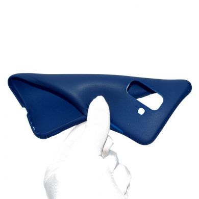 Силиконовый (TPU) чехол Deexe Matte Case для Samsung Galaxy A6+ 2018 (A605) - Dark Blue