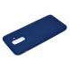 Силиконовый (TPU) чехол Deexe Matte Case для Samsung Galaxy A6+ 2018 (A605) - Dark Blue. Фото 4 из 7