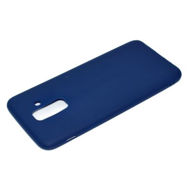Силиконовый (TPU) чехол Deexe Matte Case для Samsung Galaxy A6+ 2018 (A605) - Dark Blue