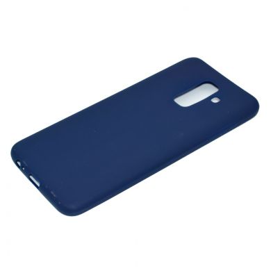 Силиконовый (TPU) чехол Deexe Matte Case для Samsung Galaxy A6+ 2018 (A605) - Dark Blue