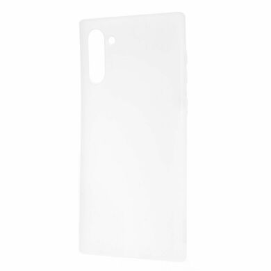 Силиконовый (TPU) чехол Deexe Matte Case для Samsung Galaxy Note 10 (N970) - White