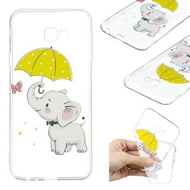 Силіконовий (TPU) чохол Deexe Pretty Glossy для Samsung Galaxy J4+ (J415) - Elephant Holding an Umbrella