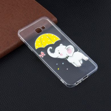 Силіконовий (TPU) чохол Deexe Pretty Glossy для Samsung Galaxy J4+ (J415) - Elephant Holding an Umbrella