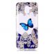 Силиконовый (TPU) чехол Deexe Pretty Glossy для Samsung Galaxy J6 2018 (J600) - Blue Butterfly. Фото 1 из 4