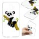 Силіконовий (TPU) чохол Deexe Pretty Glossy для Samsung Galaxy J6+ (J610) - Panda Climbing Tree