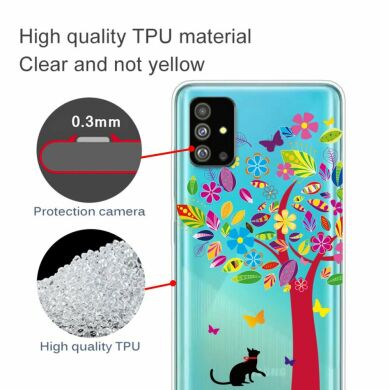 Силиконовый (TPU) чехол Deexe Pretty Glossy для Samsung Galaxy S20 Plus (G985) - Colorful Tree