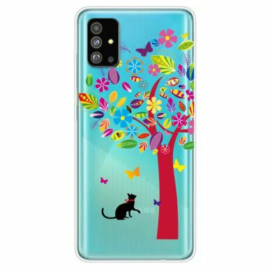 Силиконовый (TPU) чехол Deexe Pretty Glossy для Samsung Galaxy S20 Plus (G985) - Colorful Tree