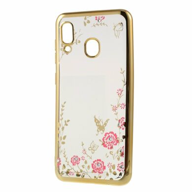 Силіконовий (TPU) чохол Deexe Shiny Cover для Samsung Galaxy A30 (A305) / A20 (A205) - Gold