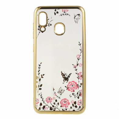 Силіконовий (TPU) чохол Deexe Shiny Cover для Samsung Galaxy A30 (A305) / A20 (A205) - Gold