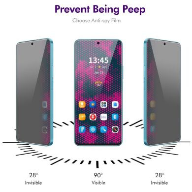 Защитное стекло HAT PRINCE Privacy для Samsung Galaxy S25 FE (S731) - Black