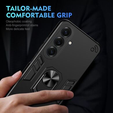 Захисний чохол Deexe Hybrid Shell для Samsung Galaxy S26 Plus - Green