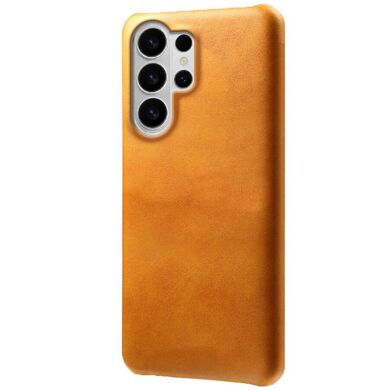 Захисний чохол Deexe Leather Back Cover для Samsung Galaxy S26 Ultra - Orange