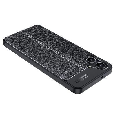 Защитный чехол Deexe Leather Cover для Samsung Galaxy A06 (A065) - Black