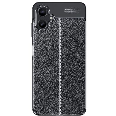 Защитный чехол Deexe Leather Cover для Samsung Galaxy A06 (A065) - Black